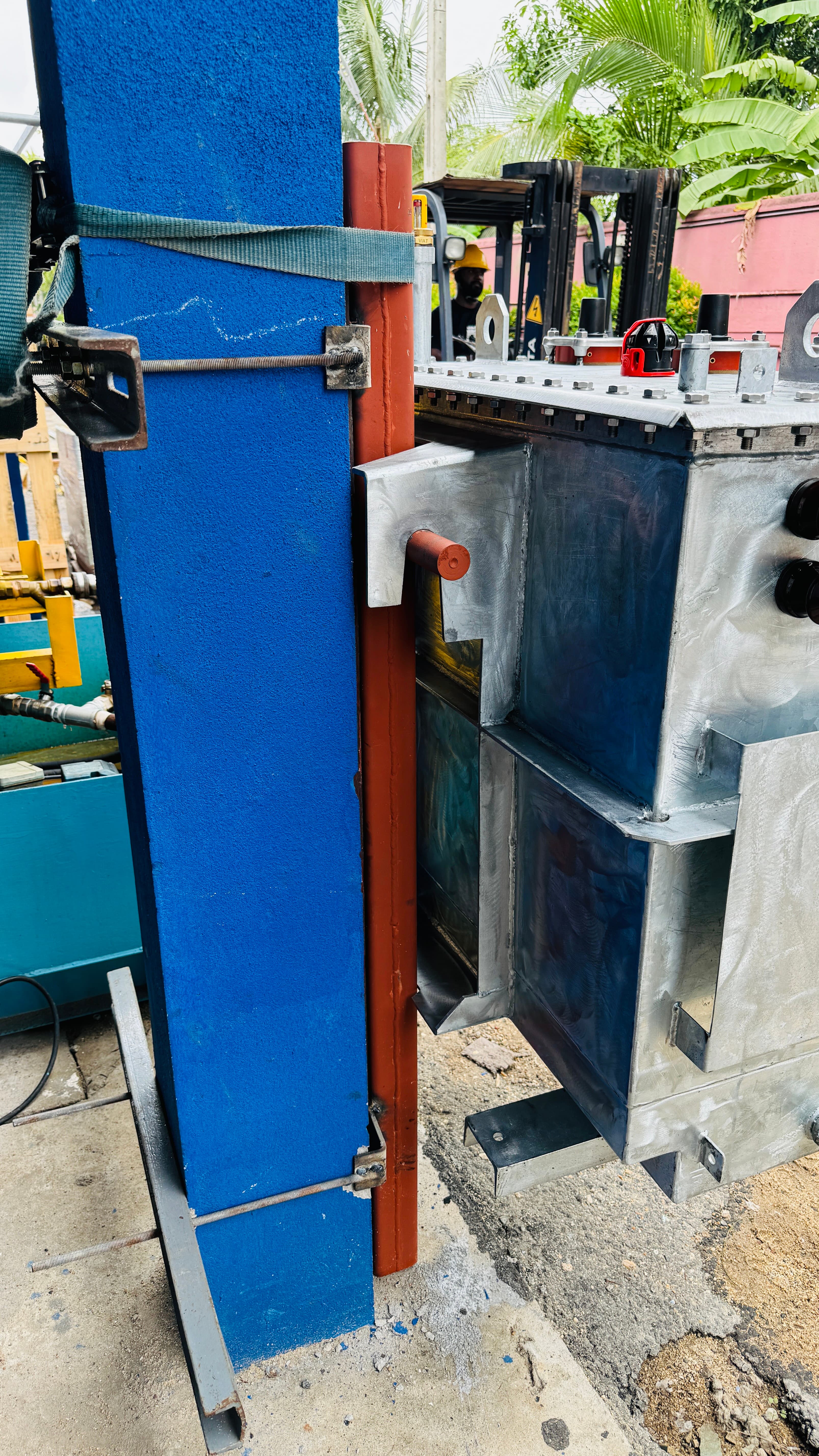 Prototype testing for the pole mounted transformer.